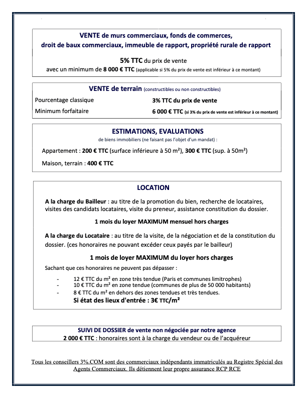honoraires julien menu mandataire 3%.com